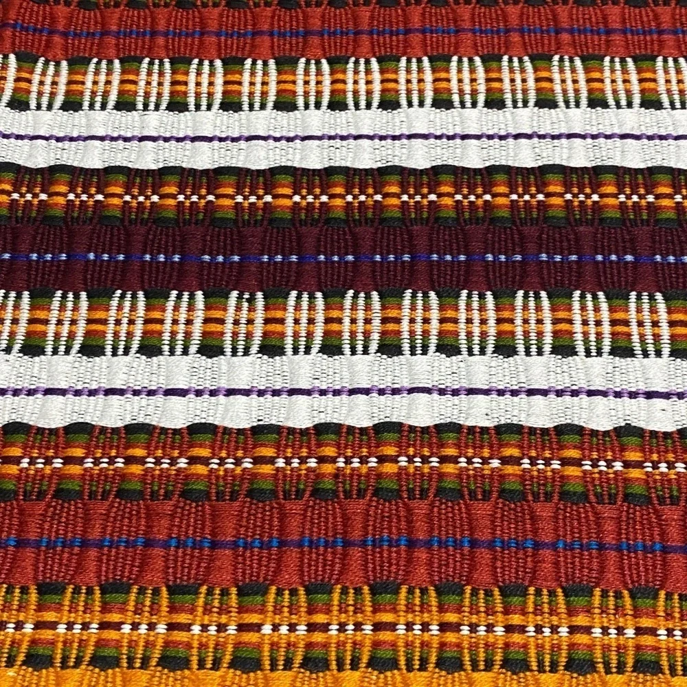 Unbranded Placemats Woven Cotton Set Of 5 Yellow striped Guatemala
